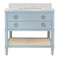 Worlds Away Cutler Bath Vanity - Light Blue Lacquer