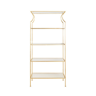 Worlds Away Dorothy Etagere - Gold Leaf