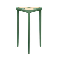 Worlds Away Dylan Cigar Table - Matte Green Lacquer