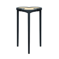 Worlds Away Dylan Cigar Table - Matte Navy Lacquer