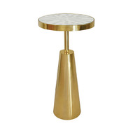 Worlds Away Elias Side Table