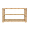 Worlds Away Emery Console Table - Burl Wood