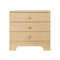 Worlds Away Fortune Side Table - Natural Grasscloth