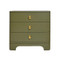 Worlds Away Fortune Side Table - Olive Green Matte Lacquer