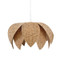 Worlds Away Franny Chandelier - Natural Rafia
