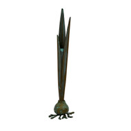 Worlds Away Garlic Bud Vase - Verdigris
