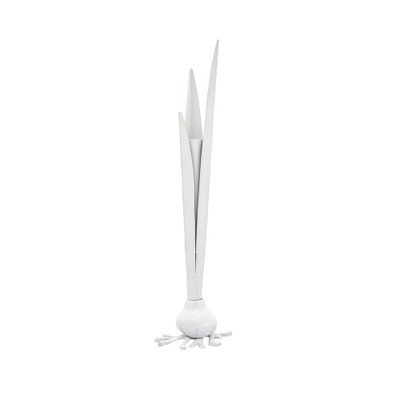 Worlds Away Garlic Bud Vase - White