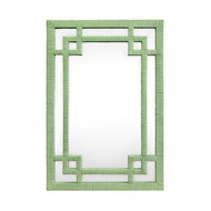 Worlds Away Geneva Mirror - Sage Green