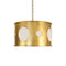 Worlds Away Horatio Chandelier - Gold Leaf