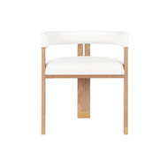 Worlds Away Jude Accent Chair - Grey