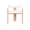 Worlds Away Jude Accent Chair - Grey