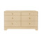 Worlds Away Kilmer Chest - Natural Grasscloth