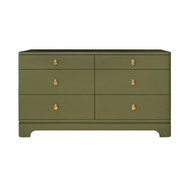 Worlds Away Kilmer Chest - Olive Green Matte Lacquer