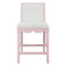 Worlds Away Lanister Counter Stool - Pink