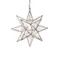 Worlds Away Large Clear Star Chandelier