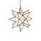 Worlds Away Large Frosted Star Chandelier
