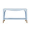 Worlds Away Laverne Console Table - Light Blue Lacquer
