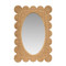 Worlds Away Lillian Mirror - Woven Natural Rattan