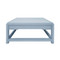 Worlds Away Locklin Coffee Table - Matte Light Blue Lacquer