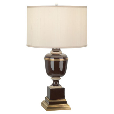 Mary McDonald Annika Table Lamp - Natural Brass - Chocolate Lacquer