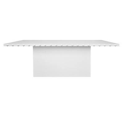 Worlds Away Lucian Dining Table - Rectangular - Matte White Lacquer