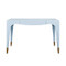 Worlds Away Mandi Desk - Light Blue Lacquer