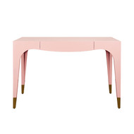 Worlds Away Mandi Desk - Pink Lacquer