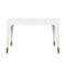 Worlds Away Mandi Desk - White Lacquer