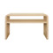 Worlds Away Marshall Console Table - Natural Grasscloth
