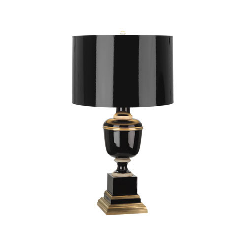 black lacquer lamp shade