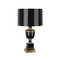 Mary McDonald Annika Accent Table Lamp - Natural Brass - Black Lacquer