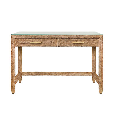 Worlds Away Noble Desk - Wrapped Rope