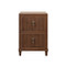 Worlds Away Novalie Side Table - Provincial Brown Oak