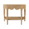 Worlds Away Paloma Console Table - Woven Rattan