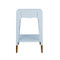 Worlds Away Patti Side Table - Light Blue Lacquer