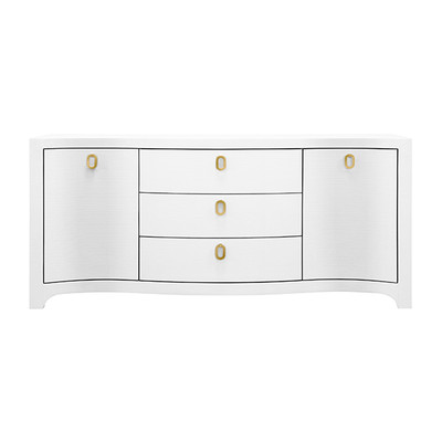 Worlds Away Paulina Buffet - White Linen