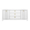 Worlds Away Paulina Buffet - White Linen