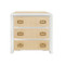 Worlds Away Radley Side Table - Matte White Lacquer