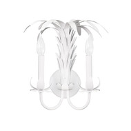Worlds Away Reseda Sconce - Matte White Powder Coat