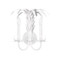 Worlds Away Reseda Sconce - Matte White Powder Coat