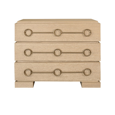 Worlds Away Roderick Chest - Cerused Oak