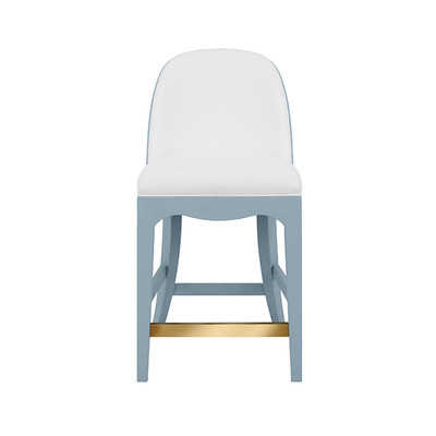 Worlds Away Sadie Counter Stool - Blue