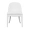 Worlds Away Sadie Dining Chair - Textured White Linen