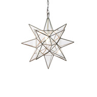 Worlds Away Small Clear Star Chandelier - Clear