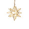 Worlds Away Small Clear Star Chandelier - Gold