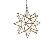 Worlds Away Small Frosted Star Chandelier