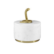Worlds Away Snape Marble Container