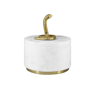 Worlds Away Snape Marble Container