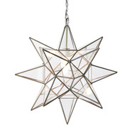 Worlds Away X-Large Clear Star Chandelier - Clear