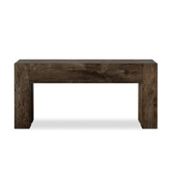 Four Hands Abaso Small Console Table - Ebony Rustic Wormwood Oak